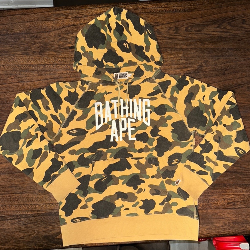 Bape 1st Camo College Hoodie / Medium